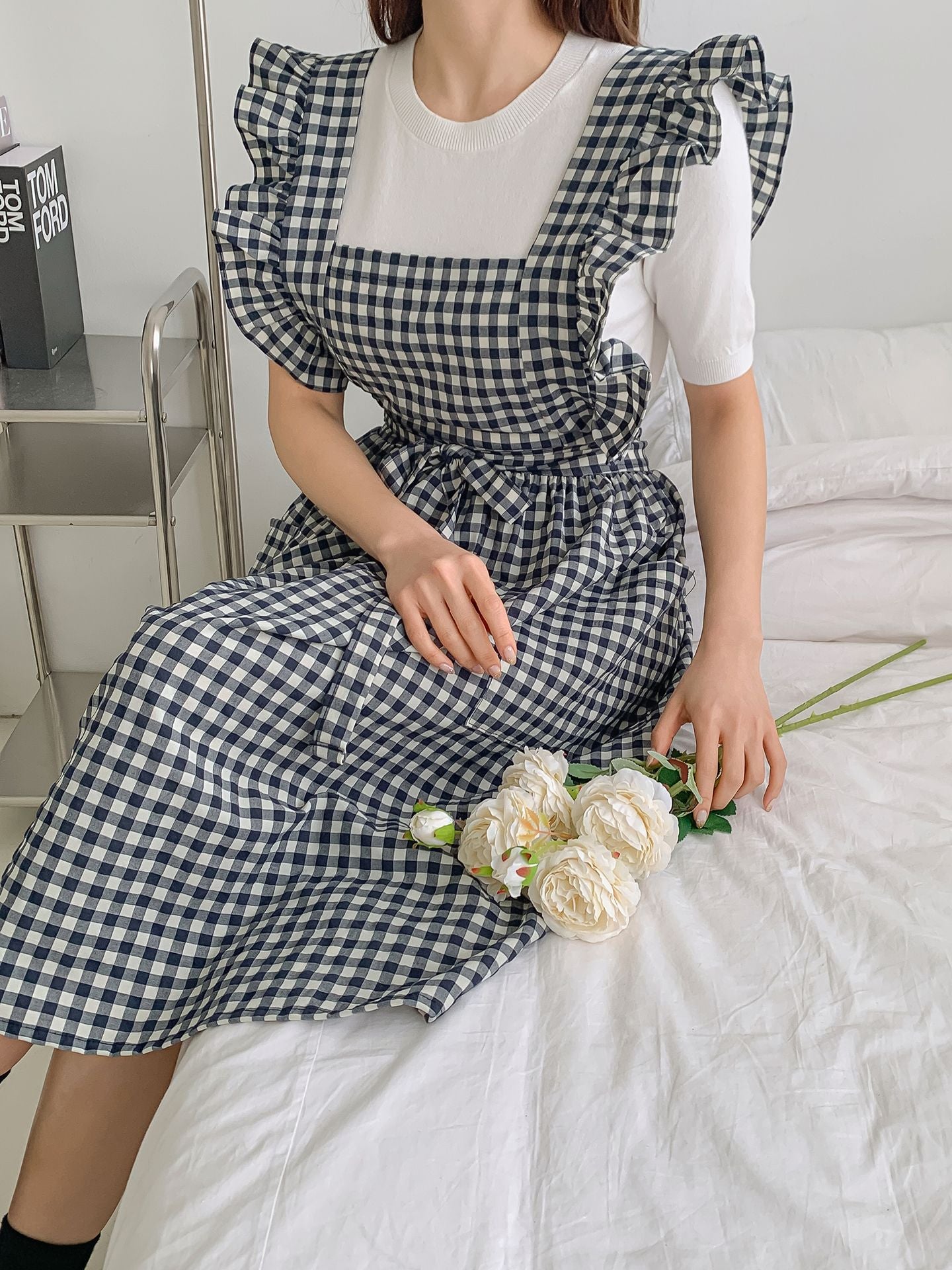 Princess Gingham Ruffle Apron 🌸