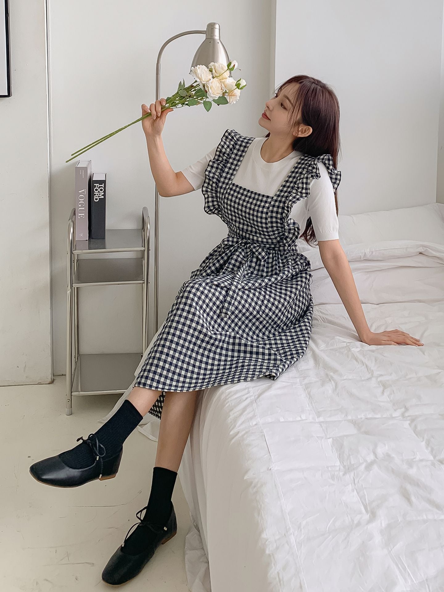 Princess Gingham Ruffle Apron 🌸