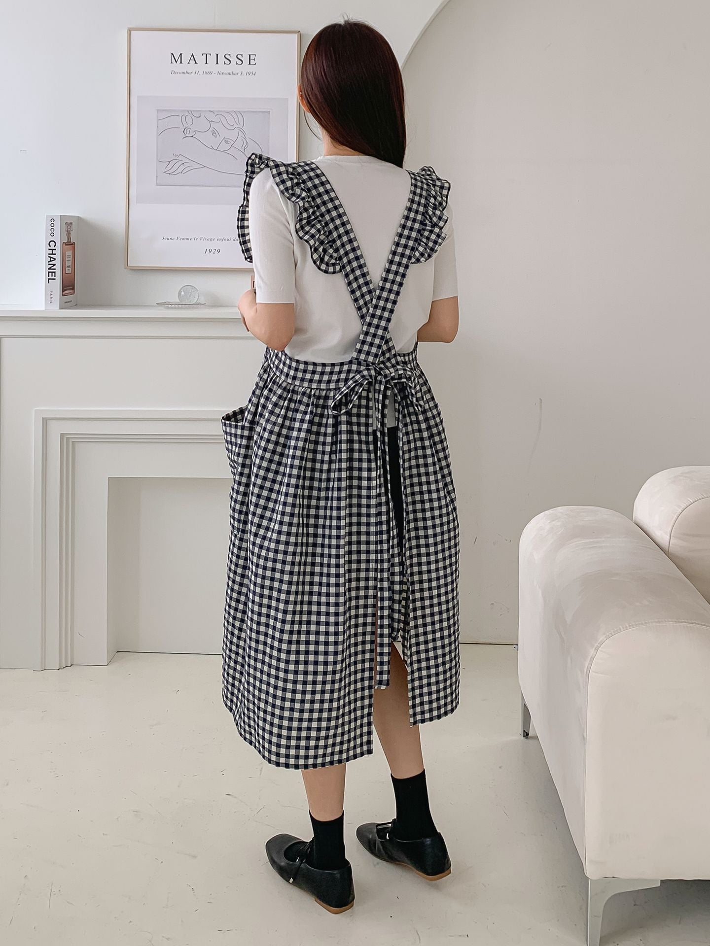 Princess Gingham Ruffle Apron 🌸
