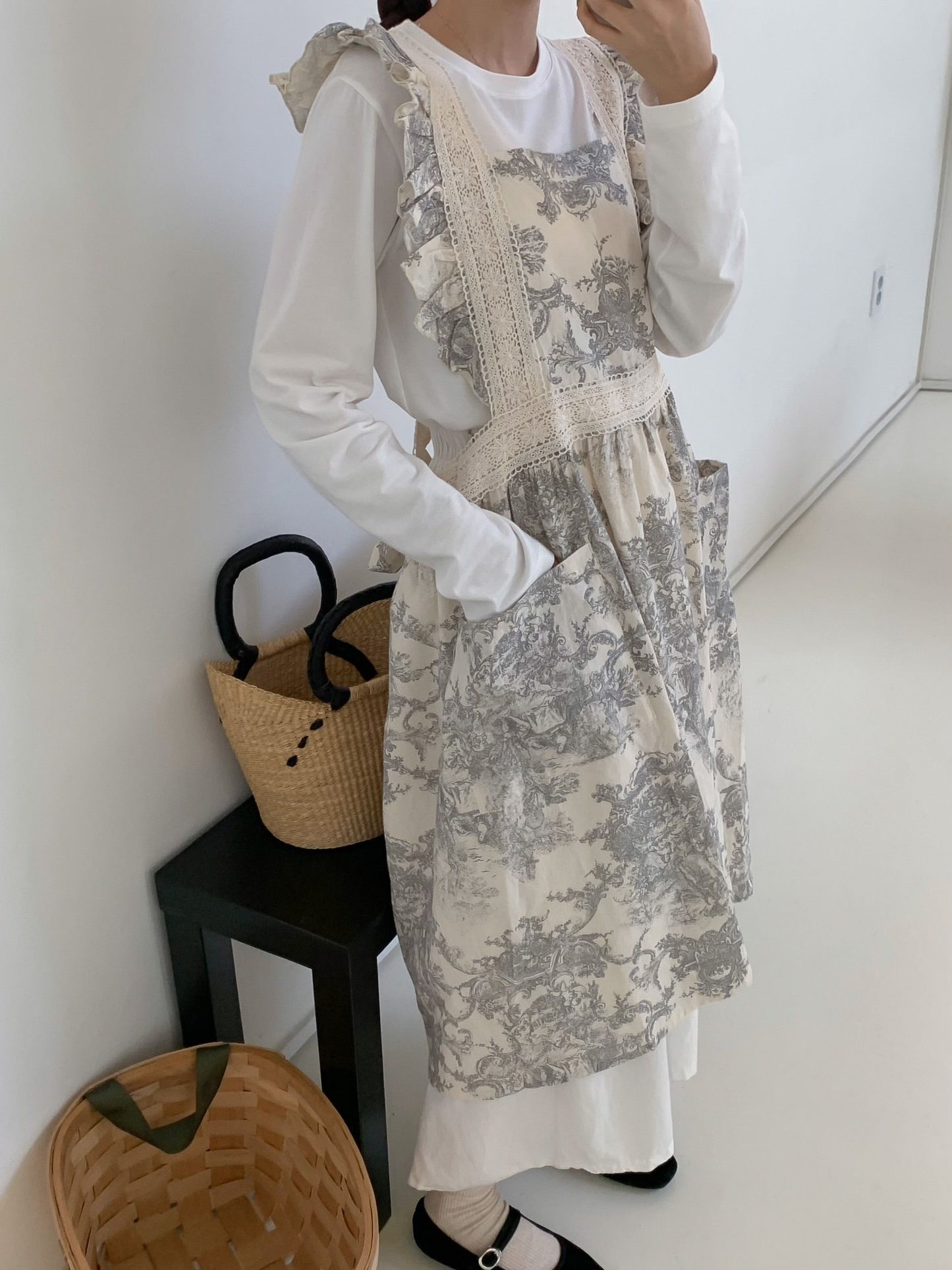 Provence Flower Apron dress 👑