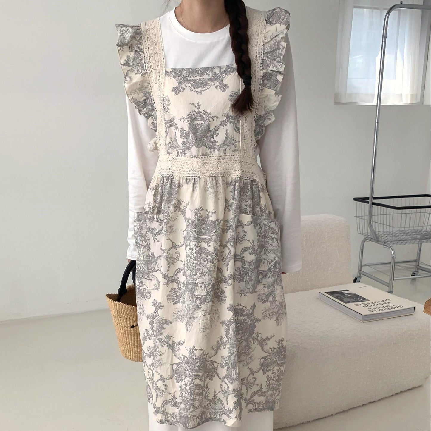 Provence Flower Apron dress 👑