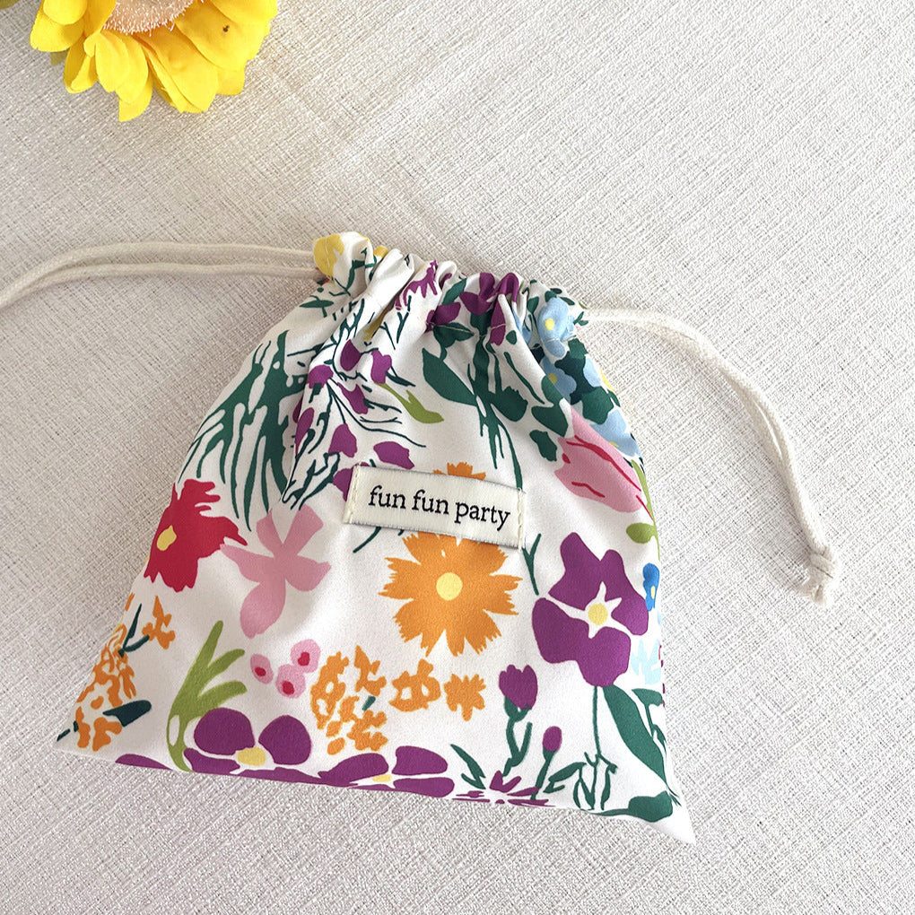 Floral Drawstring Pouch 🌸