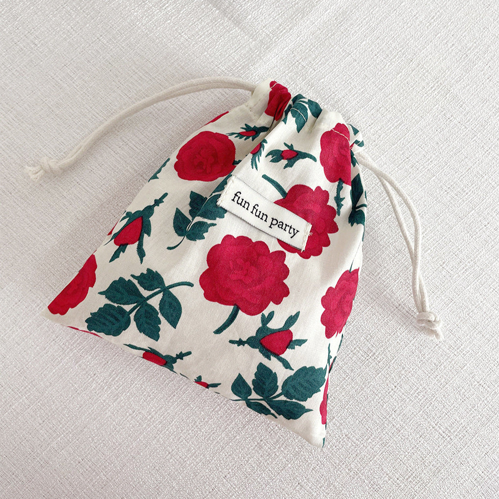 Floral Drawstring Pouch 🌸