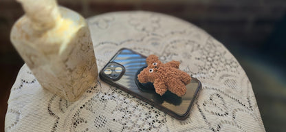 🐻 Fluffy Teddy Phone Grip 🐻