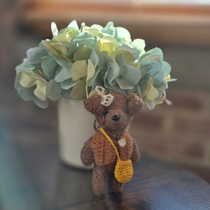 🐻 Plush Teddy Keychains with Handcrafted Flair ✨
