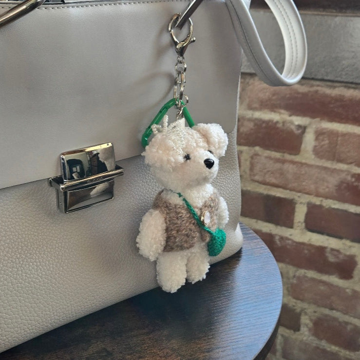 🐻 Plush Teddy Keychains with Handcrafted Flair ✨