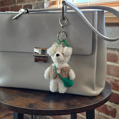 🐻 Plush Teddy Keychains with Handcrafted Flair ✨