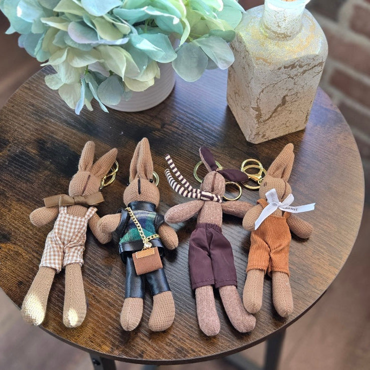 🐰 Bunny Keychains – Stylish and Whimsical 🌿