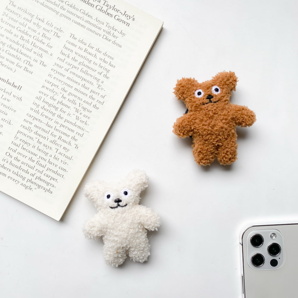🐻 Fluffy Teddy Phone Grip 🐻