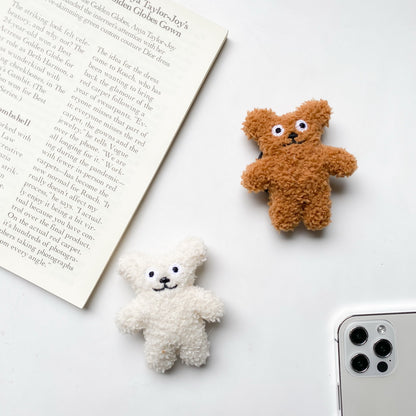🐻 Fluffy Teddy Phone Grip 🐻