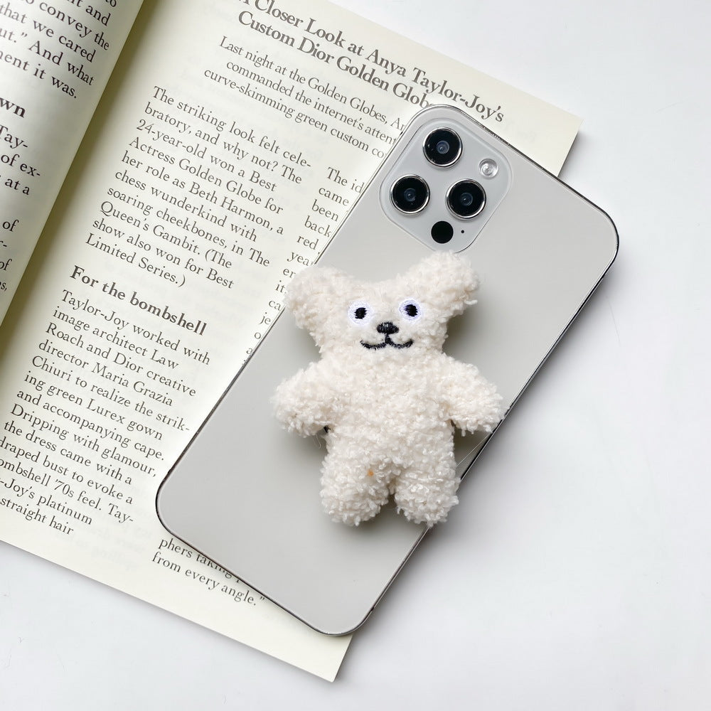 🐻 Fluffy Teddy Phone Grip 🐻