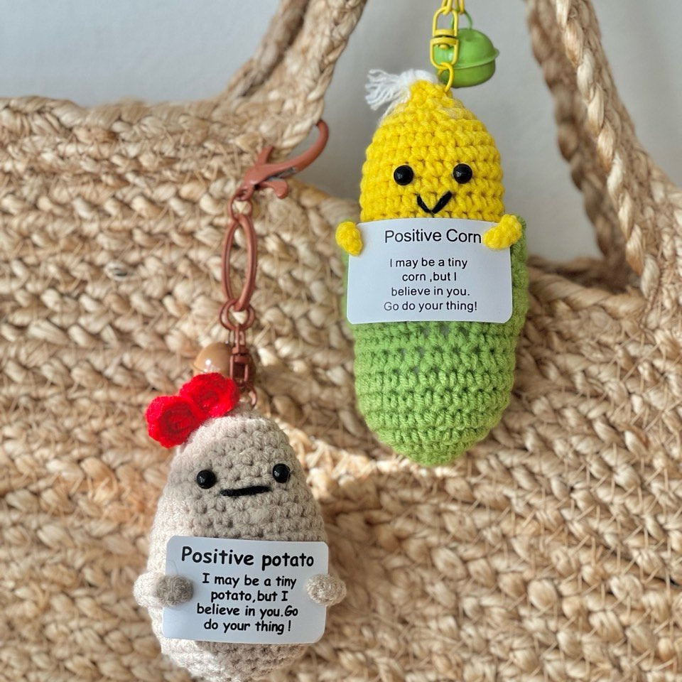 Handmade Positive Vegetable Keyring 🥔🌽