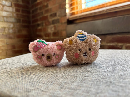 Plush Bear Phone Grip with Mirror 🐻