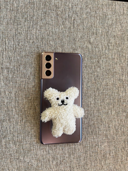 🐻 Fluffy Teddy Phone Grip 🐻