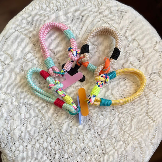 🔑 Colorful Rope Loop Keychains 🎨